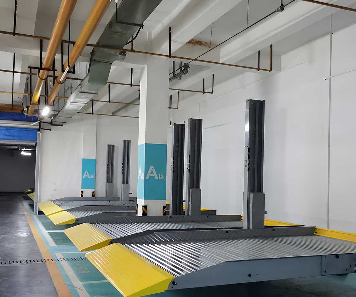 上下两层机械停车库简单易行的方法